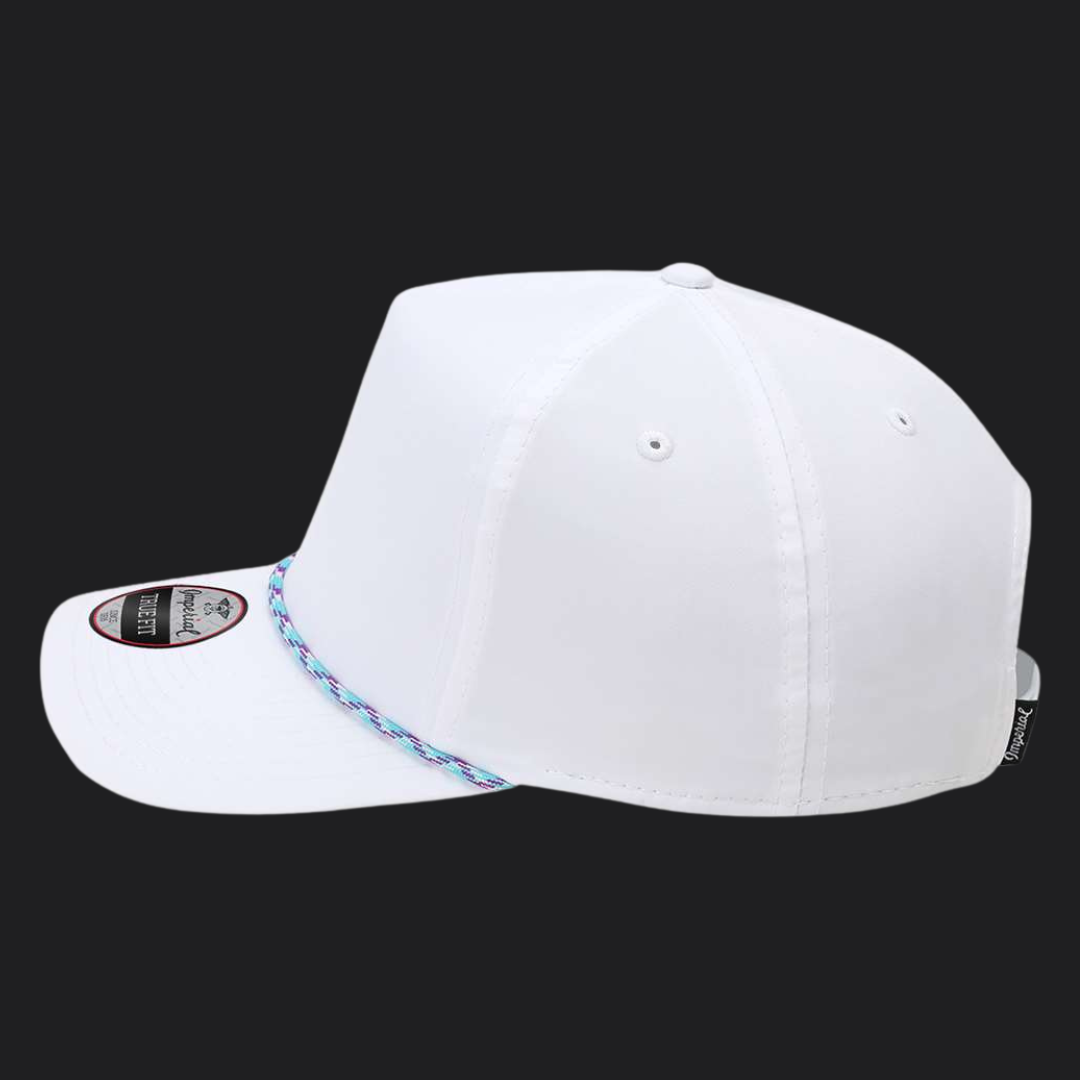 White/Teal-Purple Golf Hat